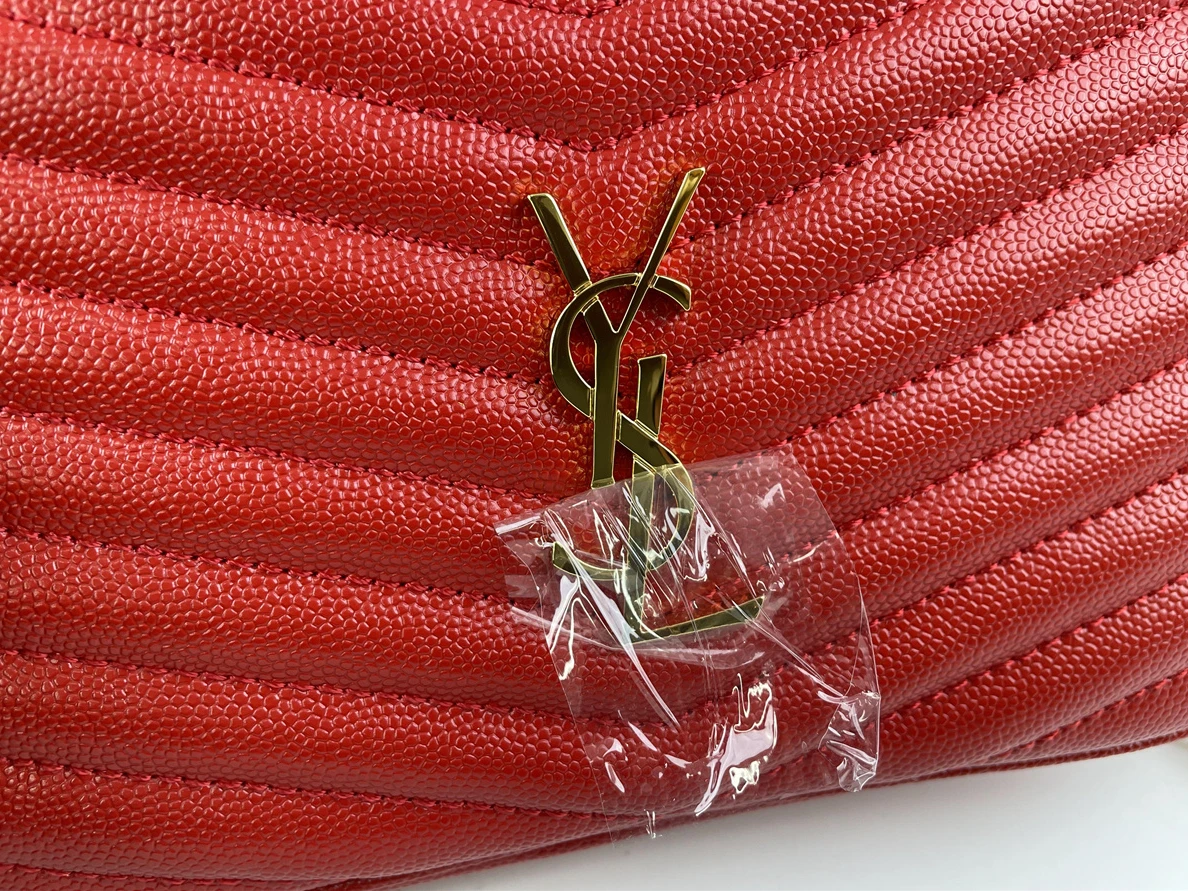 1079 Saint Laurent LouLou Middle Red bag  (20cm) WellDesigned 254