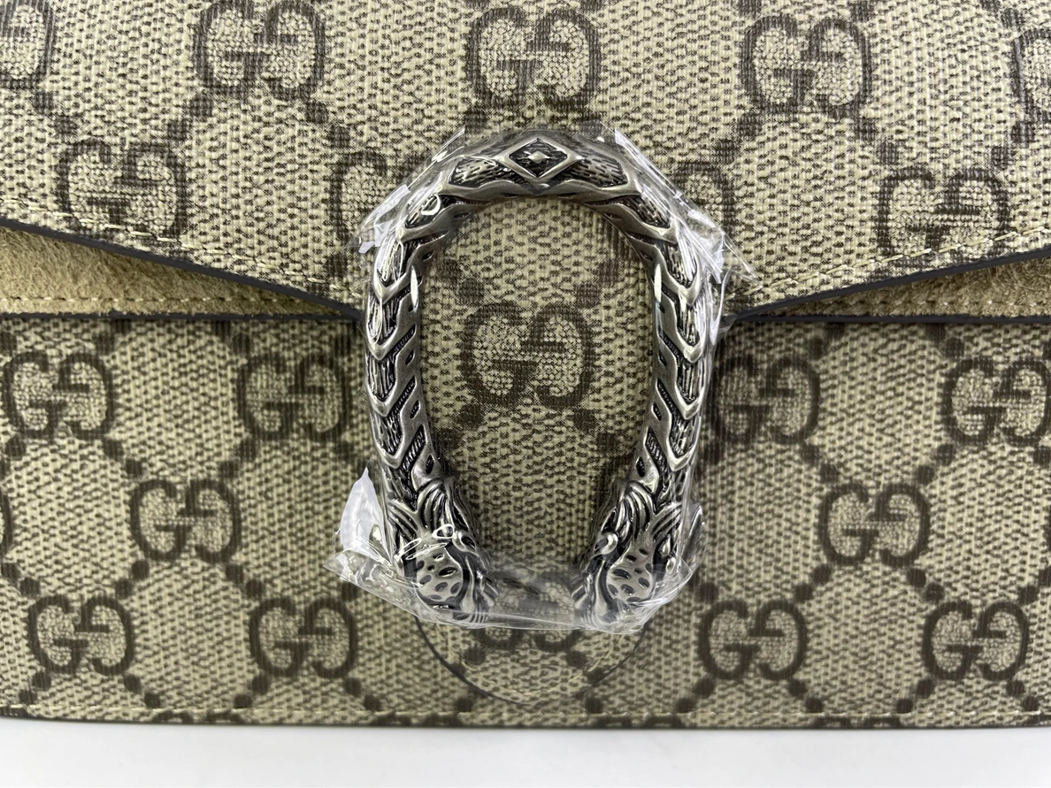 1115 GUCCI Dionysus Mini Tan color silver snake Bag ( 16.5x 10 x 4 cm) BestValue 83