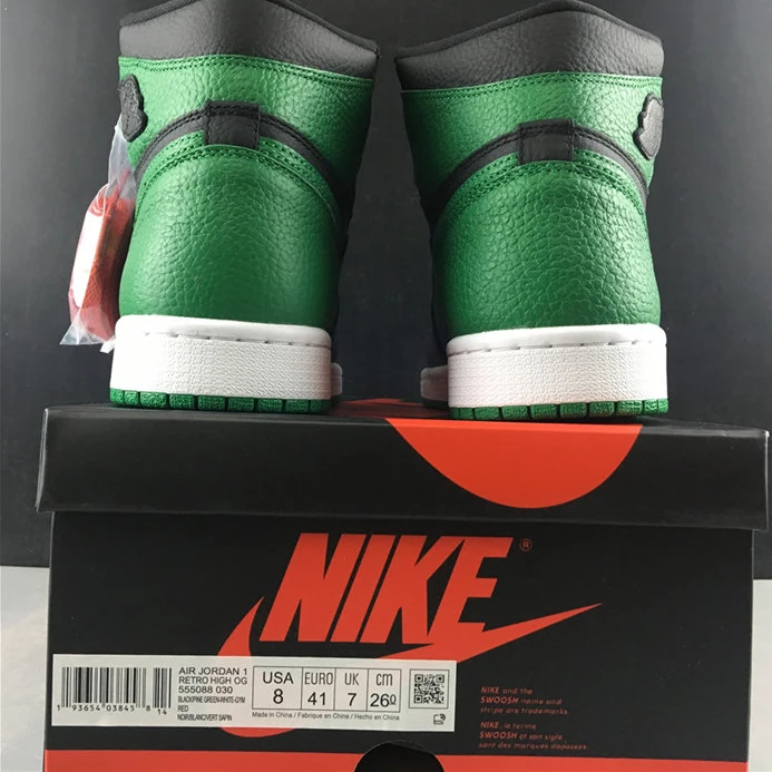 1617 Jordan1 Retro Pine Green Black 555088- Trendy 545
