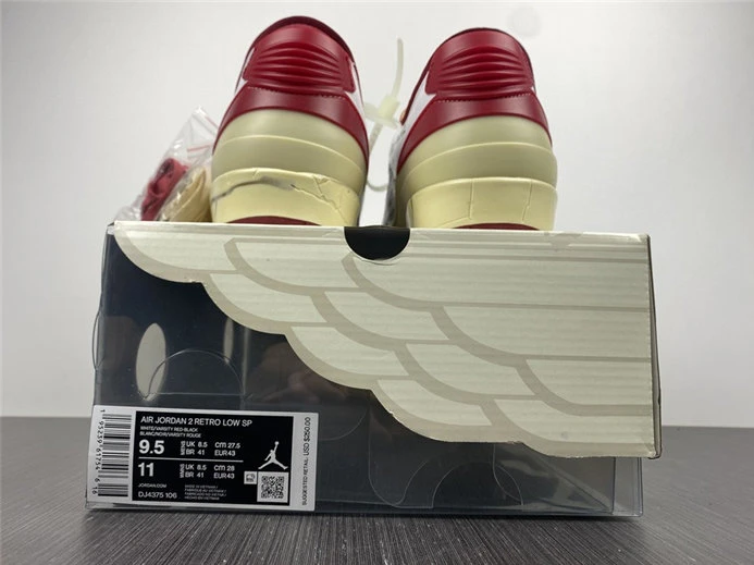 1649 Jordan2 SP Off-White White Red DJ4375- NewStyle 702