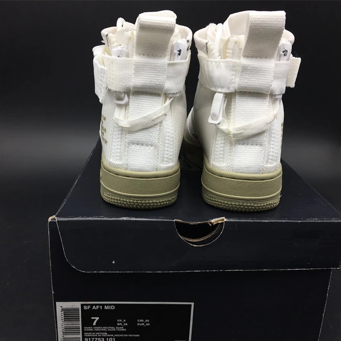 1754 Nike SF Air Force 1 Mid Ivory Olive  917753- SmartChoice 2499