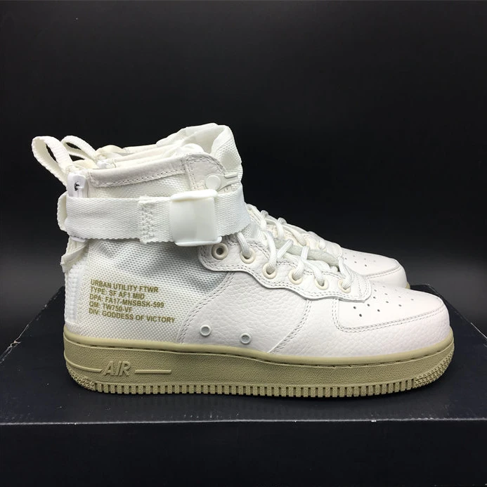 1754 Nike SF Air Force 1 Mid Ivory Olive  917753- SmartChoice 2499
