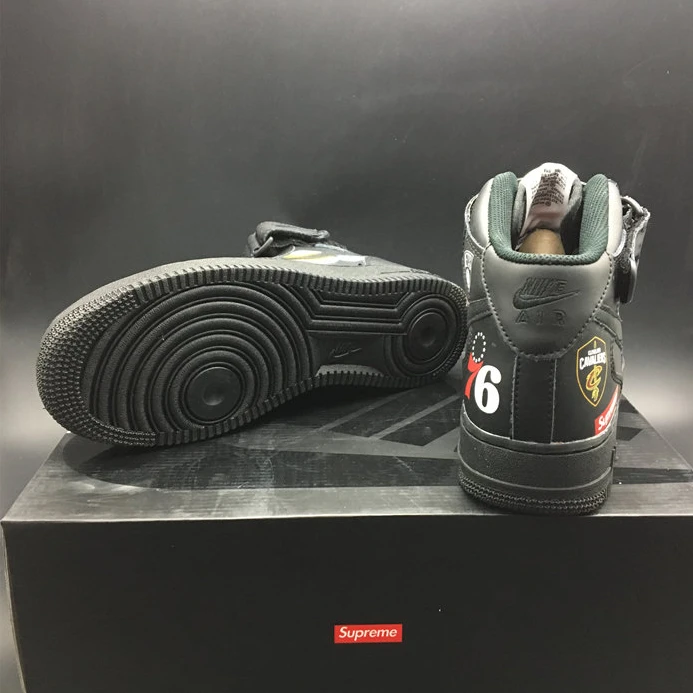 1796 Nike Air Force 1 Mid Supreme NBA Black AQ8017- BestValue 2468