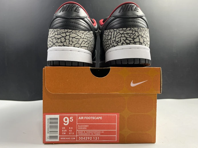 188 Nike Dunk SB Low Supreme Black Cement 304292- AllSeason 2213