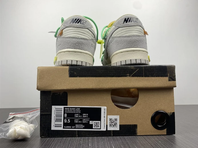 1898 Nike Dunk Low Off-White Lot 36 DJ0950- EasyMatch 1950
