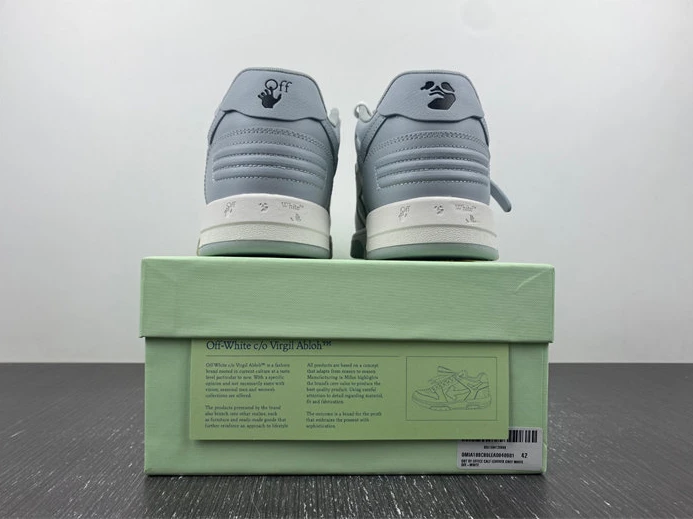 1928 OFF-WHITE Out Of Office "OOO" Low Tops Grey White OMIA189C99LEA EasyMatch 1429