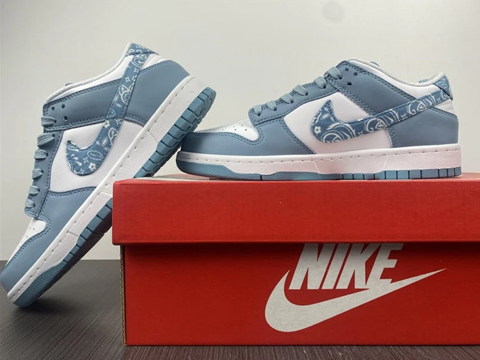 2029 Nike Dunk Low Essential Paisley Pack Worn Blue DH4401- BestValue 1979
