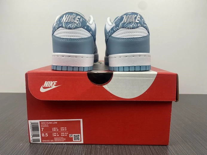 2029 Nike Dunk Low Essential Paisley Pack Worn Blue DH4401- BestValue 1979