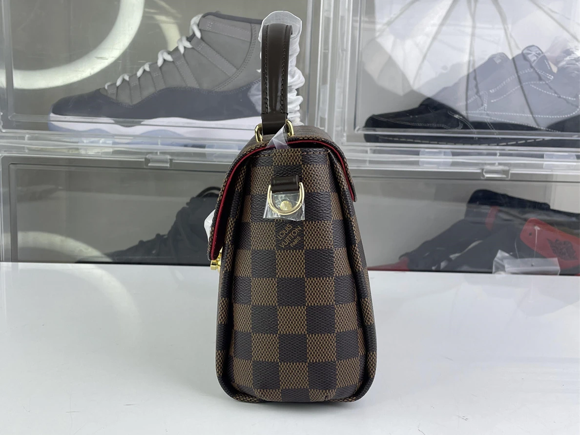 2080 LV Croisette hand bag with damier azure lines (24 x 17 x 9.5 cm, best top quality) BestValue 156