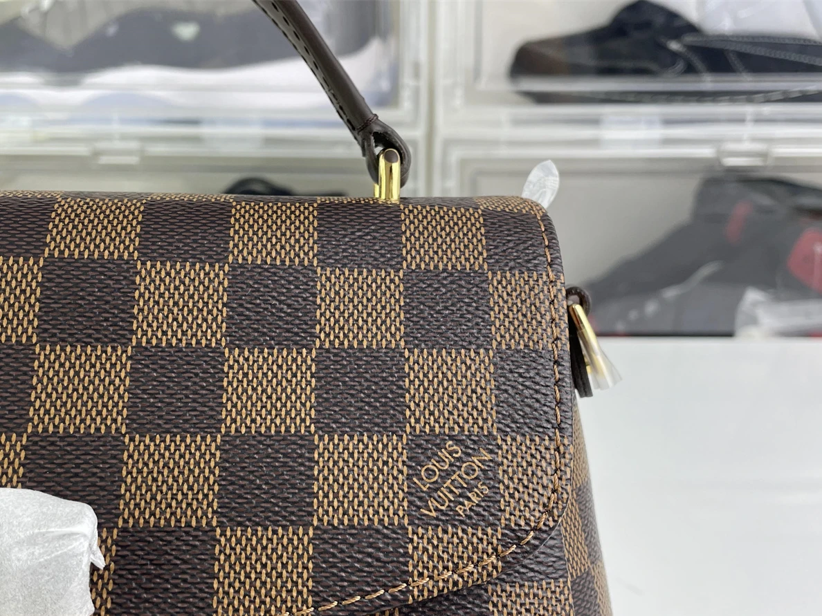 2080 LV Croisette hand bag with damier azure lines (24 x 17 x 9.5 cm, best top quality) BestValue 156