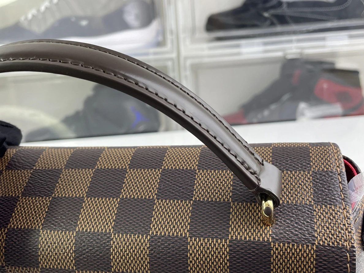 2080 LV Croisette hand bag with damier azure lines (24 x 17 x 9.5 cm, best top quality) BestValue 156