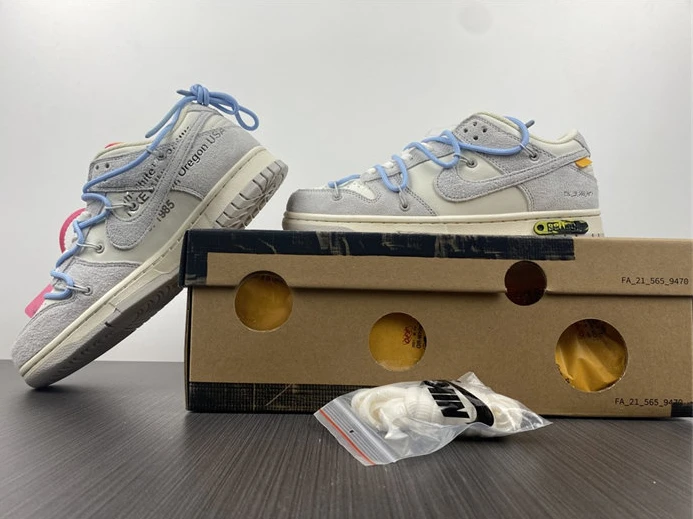 2402 Nike Dunk Low Off-White Lot 38 DJ0950- GoAnywhere 2358