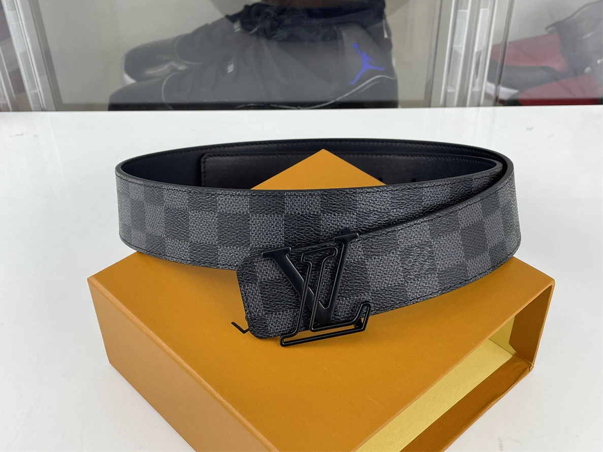 2618 LV Black Square marks Belt (90-125cm for you to choose ) WellDesigned 12