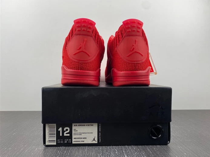 2856 Jordan 4 Retro Flyknit Red  AQ3559- WellDesigned 832