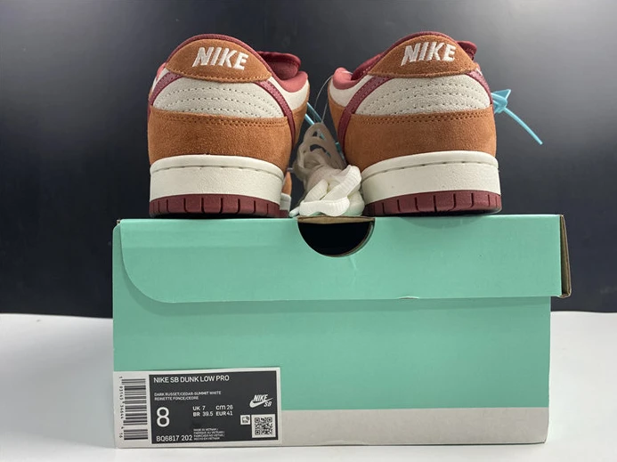 2912 Nike SB Dunk Low Pro Dark Russet Cedar BQ6817- Fashionable 2178