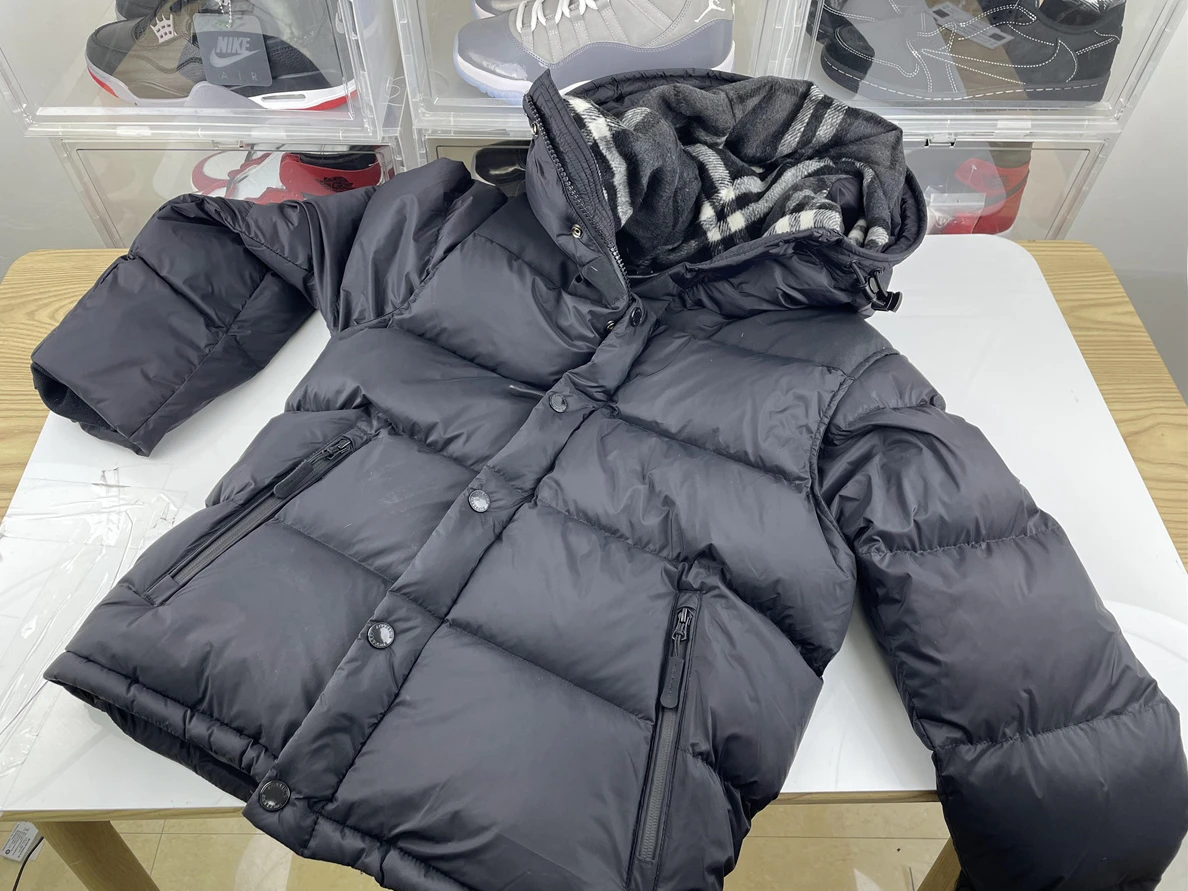 3217 Burbberry Black Winter Coat   Jacket DailyWear 45