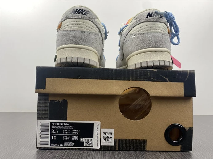 3262 Nike Dunk Low Off-White Lot 38 DJ0950- SportInspired 1944