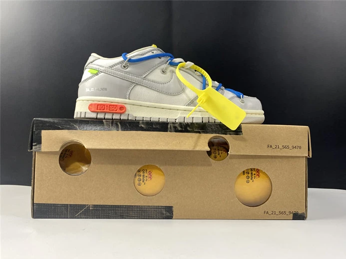 3293 Nike Dunk Low Off-White Lot 10 DM1602- GoAnywhere 1913