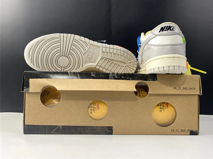3293 Nike Dunk Low Off-White Lot 10 DM1602- GoAnywhere 1913