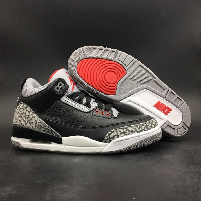 3411 Jordan3 Black Cement 854261- Trendy 778