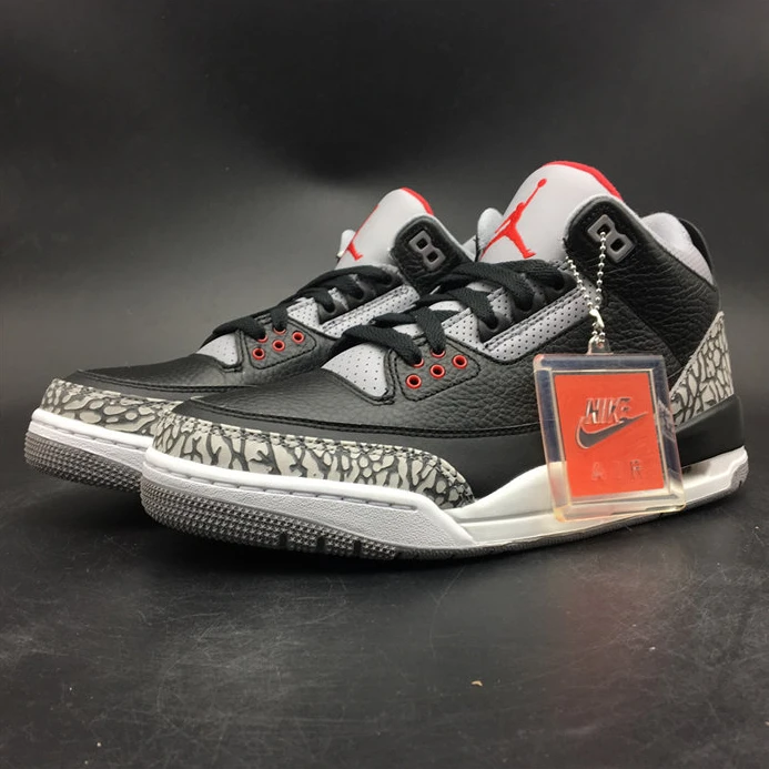 3411 Jordan3 Black Cement 854261- Trendy 778