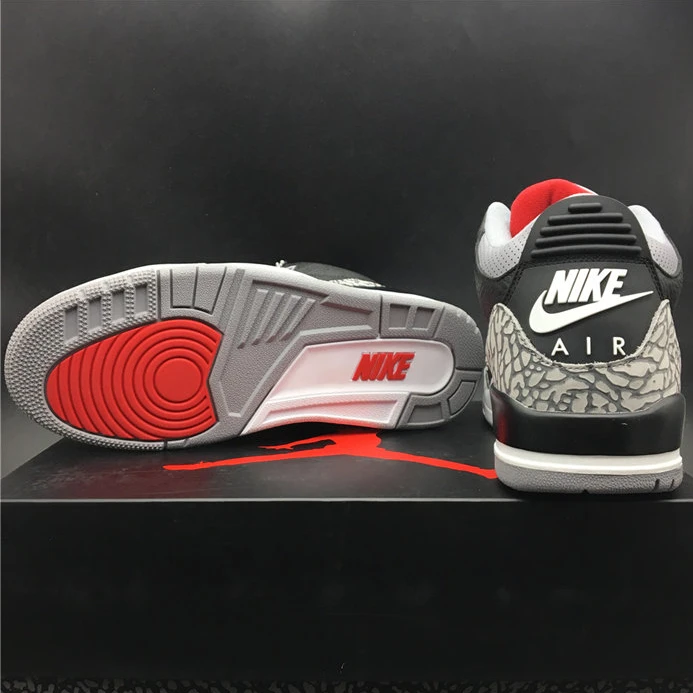 3411 Jordan3 Black Cement 854261- Trendy 778