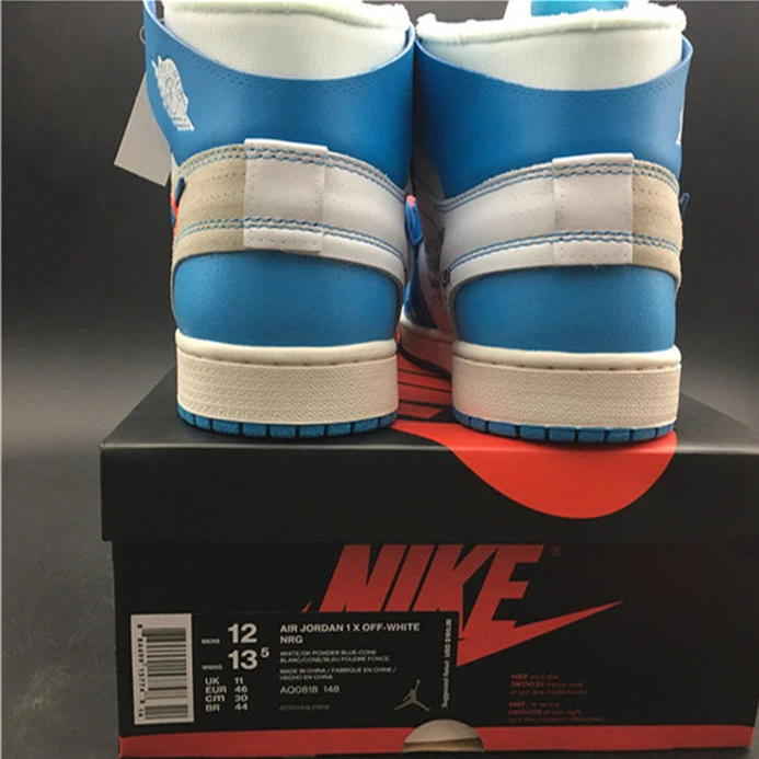 3549 Jordan1 Retro Off-White University Blue AQ0818- Fashionable 558