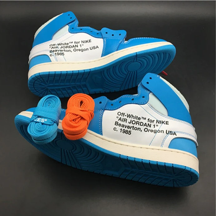 3549 Jordan1 Retro Off-White University Blue AQ0818- Fashionable 558