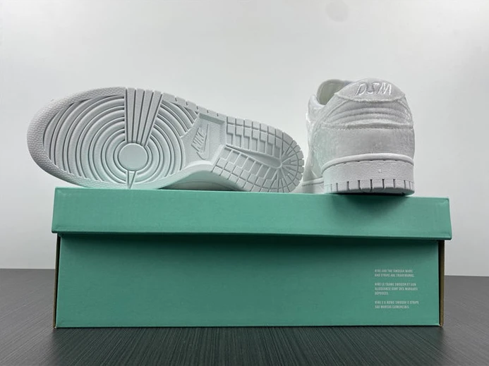 3553 Nike Dunk Low Dover Street Market Triple White Velvet DH2686- SportInspired 1981