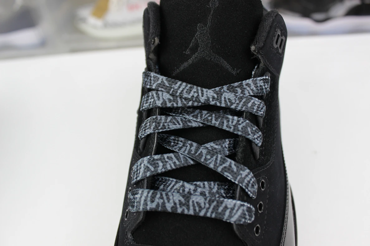3715 GOAT Air Jordan 3 Black Cat 2024 version HighQuality 714
