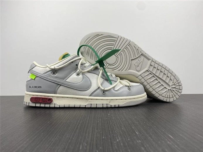 3767 Nike Dunk Low Off-White Lot 25 DM1602- GoodFit 2334