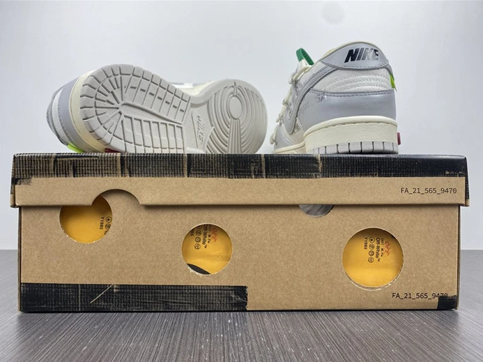 3767 Nike Dunk Low Off-White Lot 25 DM1602- GoodFit 2334
