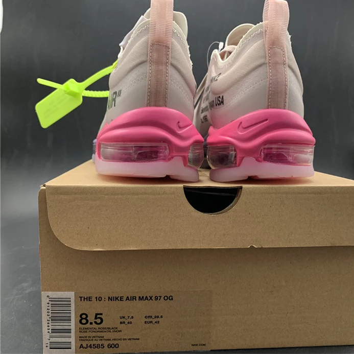 3786 Nike Air Max 97 Off-White Elemental Rose Serena Queen  AJ4585- DailyWear 2323