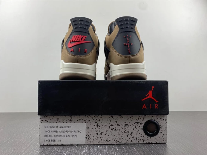 3896 Jordan 4 Retro Travis Scott Olive AJ4- GoAnywhere 837