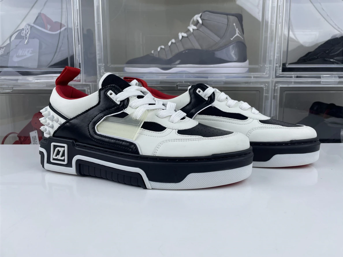 413 Christian Louboutin Black White GoodFit 3593