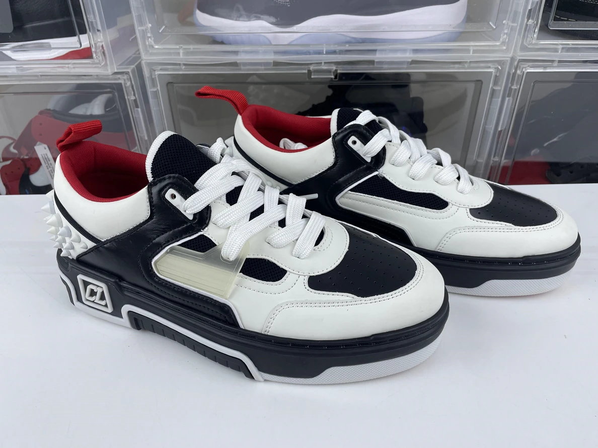 413 Christian Louboutin Black White GoodFit 3593