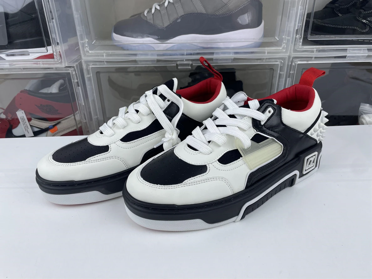 413 Christian Louboutin Black White GoodFit 3593