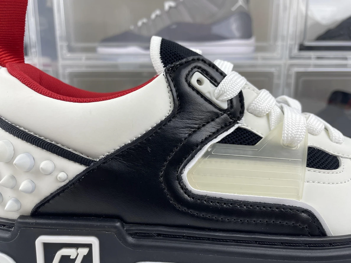 413 Christian Louboutin Black White GoodFit 3593