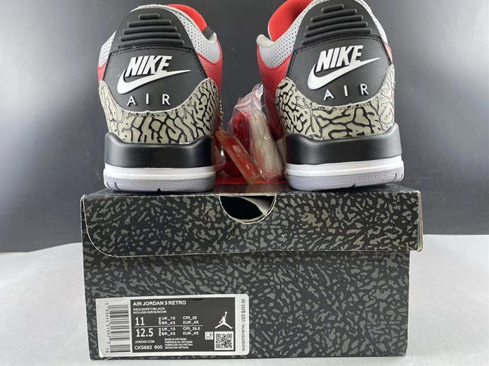 4134 Jordan3 Raging Bull Red CK5692 - SmartChoice 764