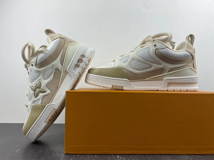 4333 Louis Vuitton LV Skate Sneaker Beige White 1AARQH Trendy 1513