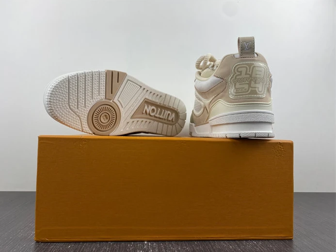 4333 Louis Vuitton LV Skate Sneaker Beige White 1AARQH Trendy 1513