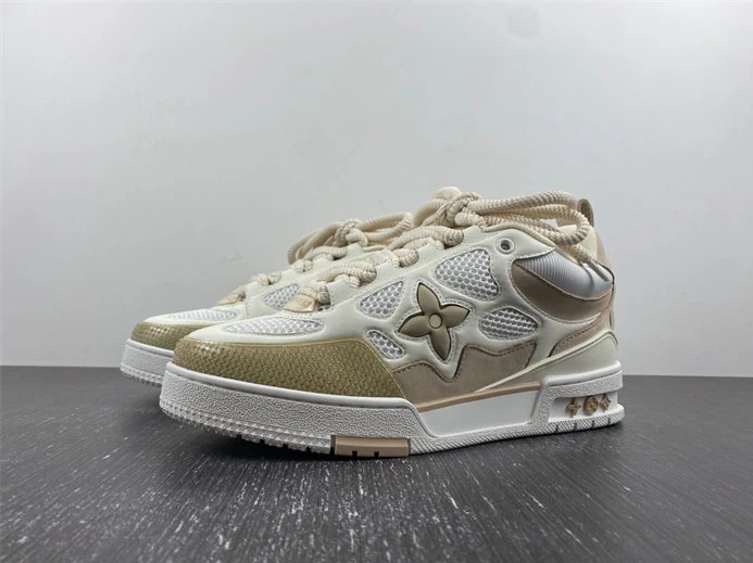 4333 Louis Vuitton LV Skate Sneaker Beige White 1AARQH Trendy 1513