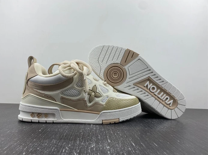 4333 Louis Vuitton LV Skate Sneaker Beige White 1AARQH Trendy 1513