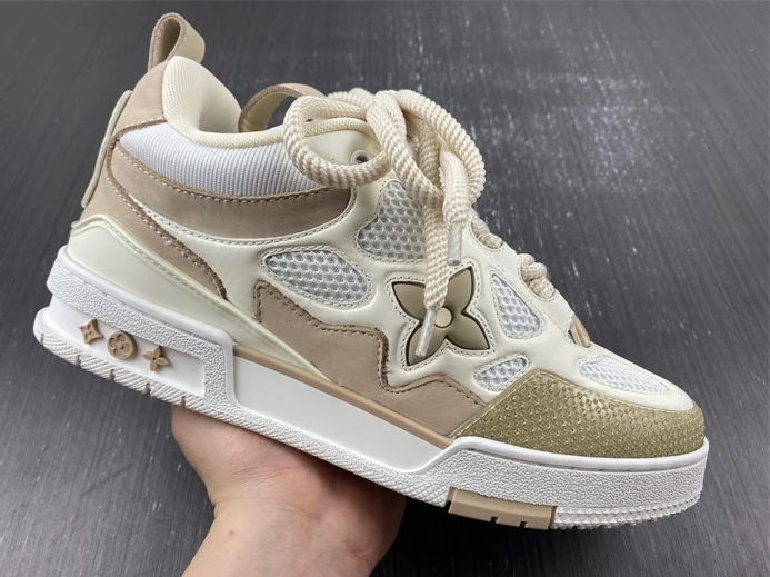 4333 Louis Vuitton LV Skate Sneaker Beige White 1AARQH Trendy 1513