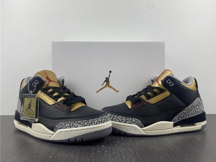 4388 Jordan 3 Retro Black Cement Gold CK9246- StreetReady 742