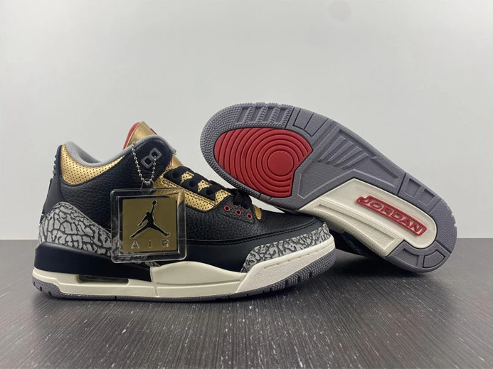 4388 Jordan 3 Retro Black Cement Gold CK9246- StreetReady 742