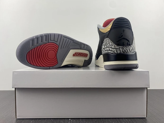 4388 Jordan 3 Retro Black Cement Gold CK9246- StreetReady 742