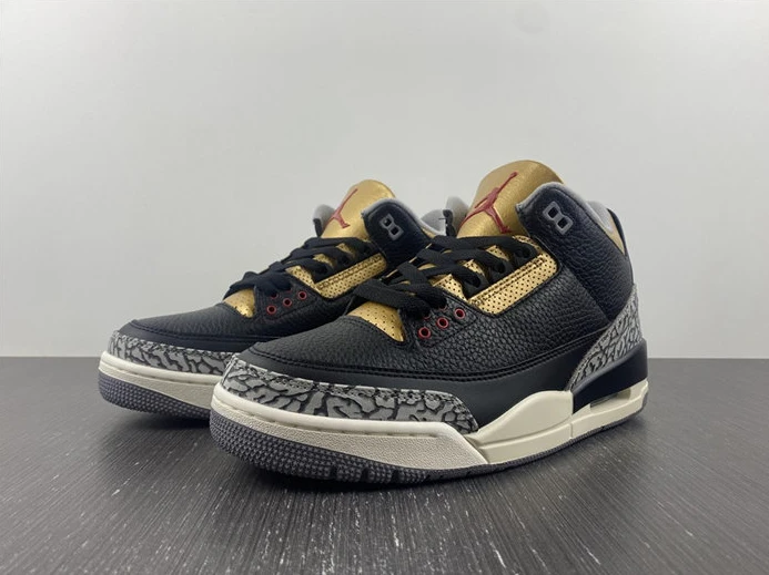 4388 Jordan 3 Retro Black Cement Gold CK9246- StreetReady 742