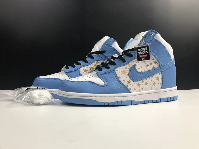 4444 Nike Dunk High Pro SB Supreme Blue Stars 307385- GoAnywhere 2209