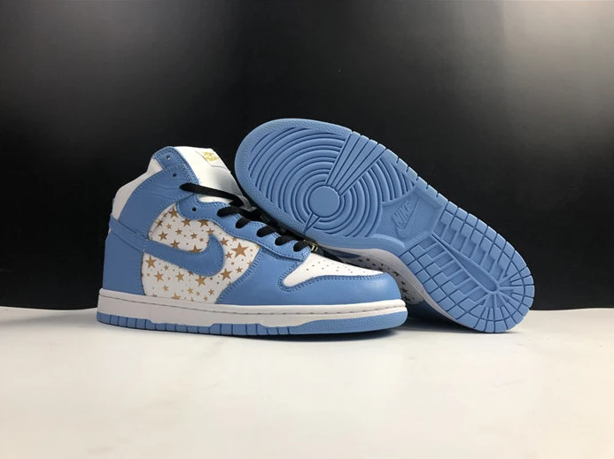 4444 Nike Dunk High Pro SB Supreme Blue Stars 307385- GoAnywhere 2209